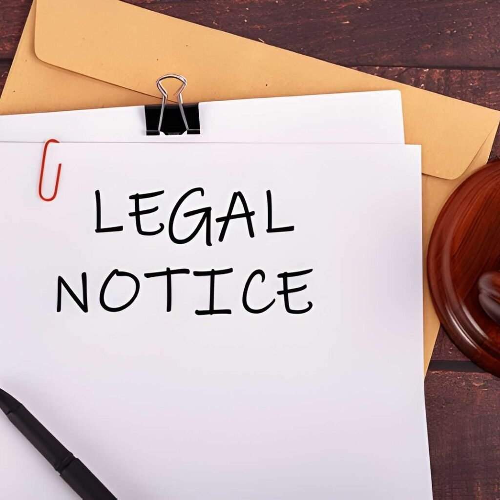 legal notice document India